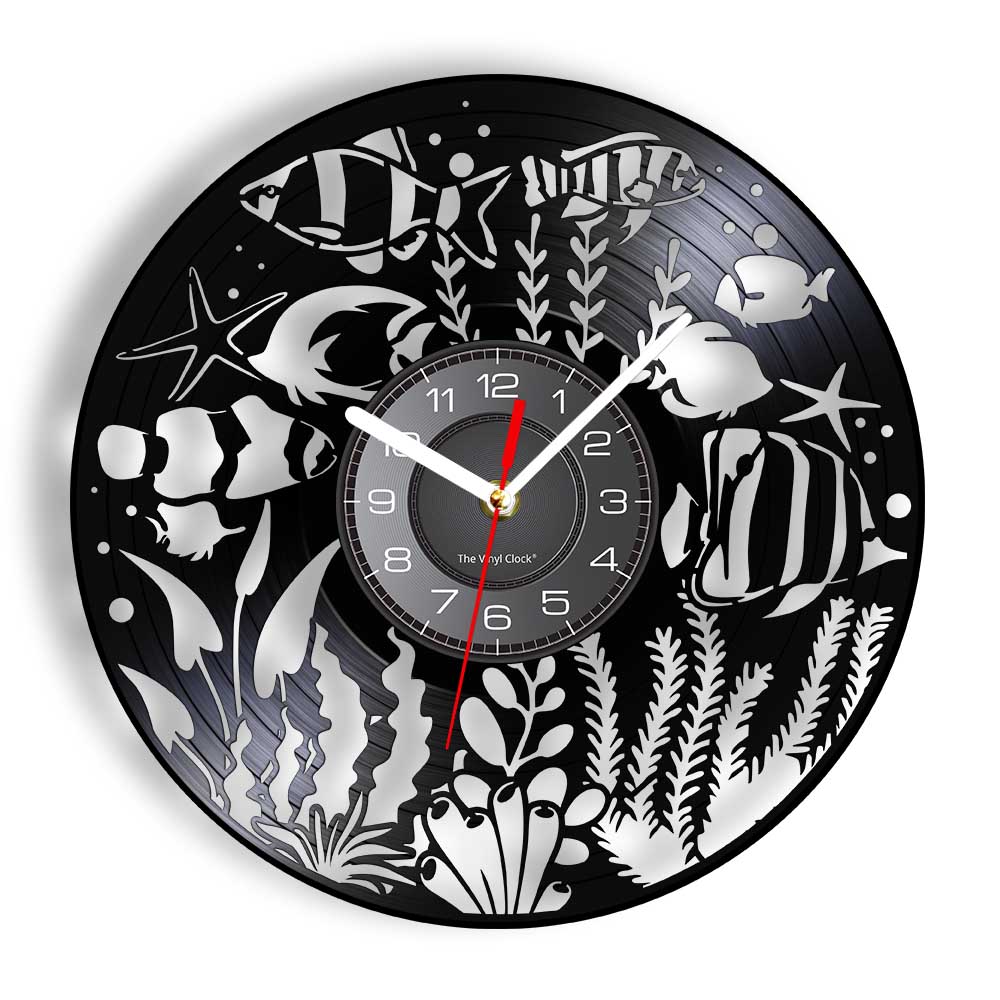 Reloj de Pared de Vinilo con D - Aquarium Marine World reseña y precio
