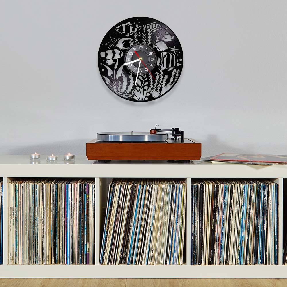 Reloj de Pared de Vinilo con D - Aquarium Marine World reseña y precio