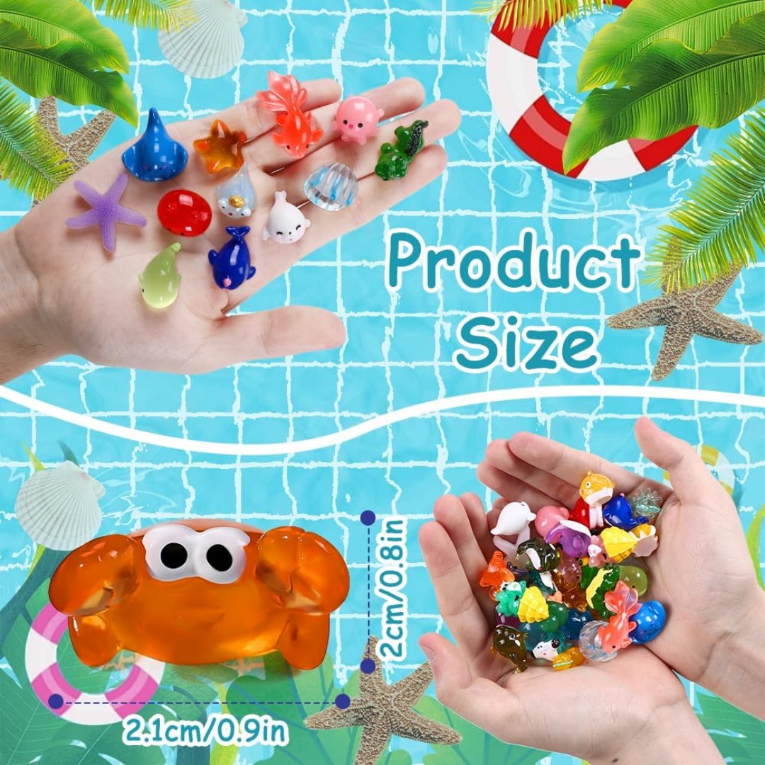 Mini figuras de resina de anim - Aquarium Marine World reseña y precio