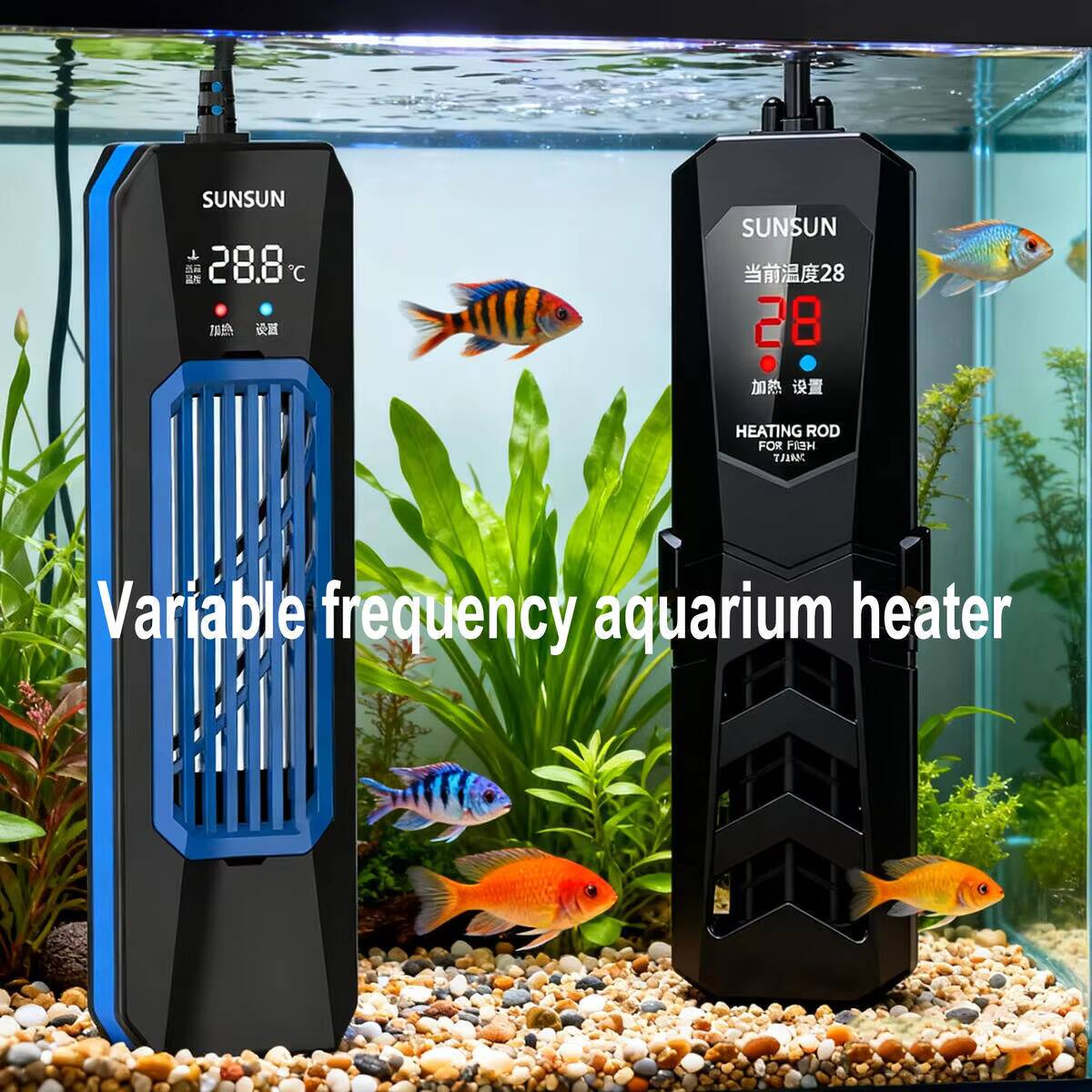 50-1000W nuevo SUNSUN PTC ARK  - Marine Aquarium Heater reseña y precio