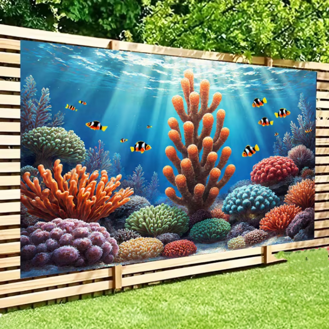 Fondo Decorativo con Temática  - Aquarium Marine World reseña y precio