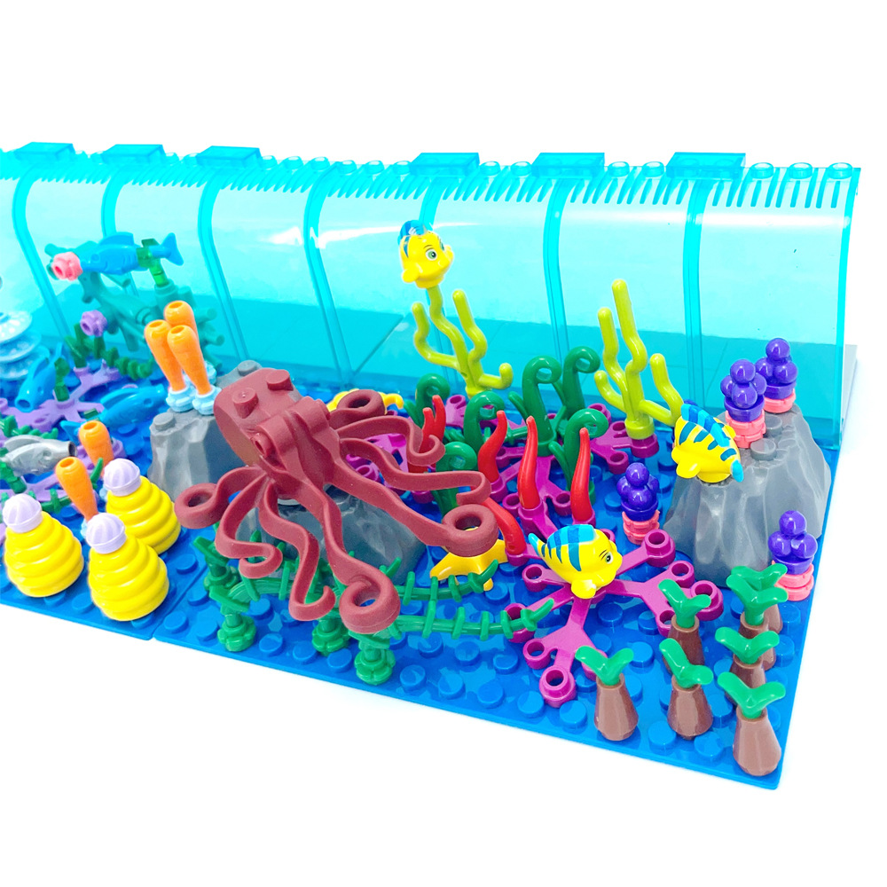 Compatible con bloques de cons - Aquarium Marine World reseña y precio