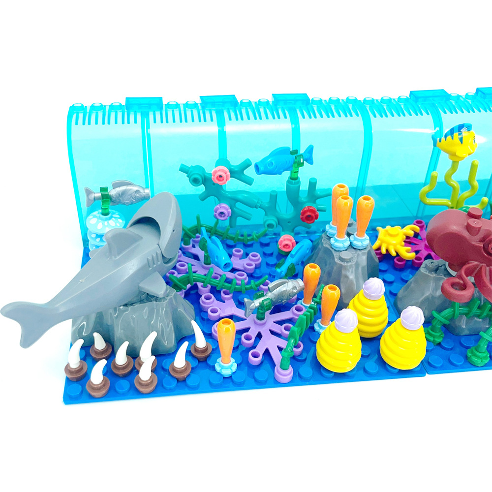 Compatible con bloques de cons - Aquarium Marine World reseña y precio