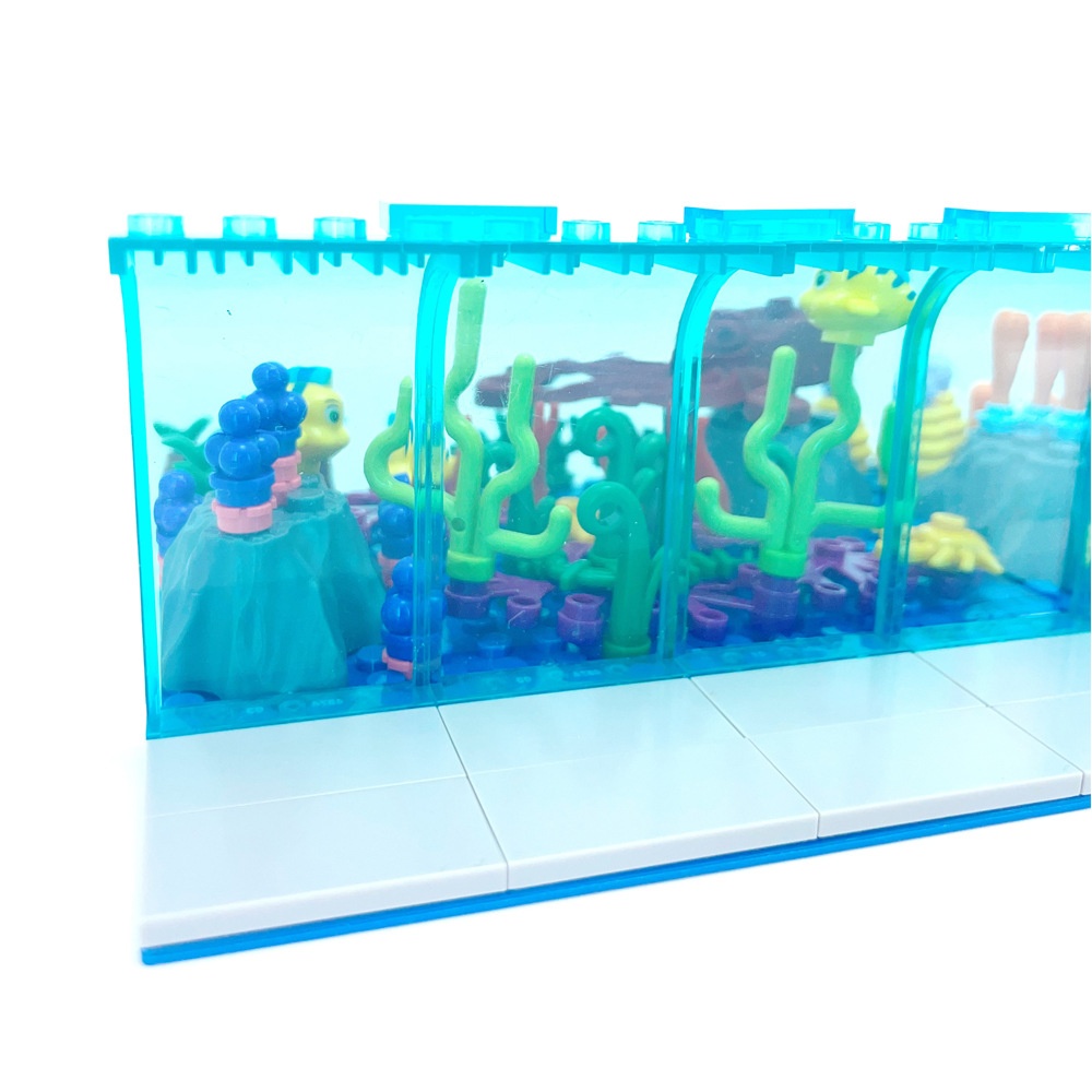 Compatible con bloques de cons - Aquarium Marine World reseña y precio