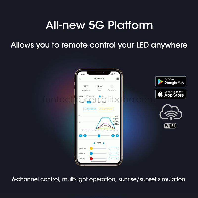 X30 Blue+ Smart 215W Iluminaci - Marine Aquarium App reseña y precio