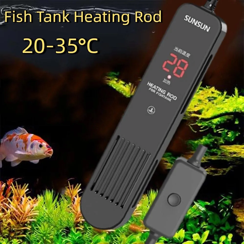 Pantalla LCD 20-35 ° C Varilla - Marine Aquarium Heater reseña y precio