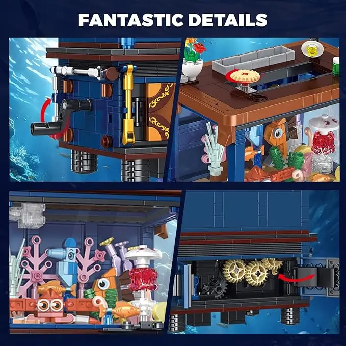 T2153 Kits de Bloques de Const - Aquarium Marine World reseña y precio